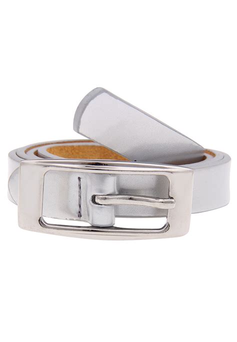 gürtel schmal silber